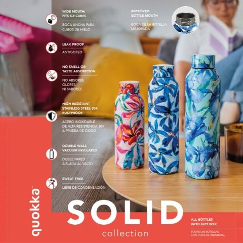 Quokka Solid - Butelka termiczna ze stali nierdzewnej 510 ml (Grey) Quokka Quokka Solid - Butelka termiczna ze stali nierdzewnej 510 ml (Grey) Quokka