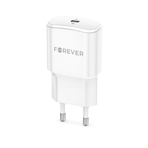 Forever ładowarka sieciowa PD QC TC-01-20C 1x USB-C 20W biała TelForceOne S.A. Forever ładowarka sieciowa PD QC TC-01-20C 1x USB-C 20W biała TelForceOne S.A.