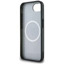 Guess IML Metal Glitter 4G Circle Triangle MagSafe - Etui do iPhone 16e (czarny) Guess