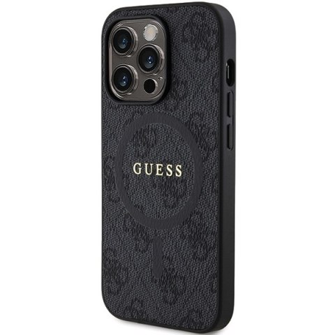 Guess nakładka do iPhone 15 Pro 6,1" GUHMP15LG4GFRK czarna HC MAGSAFE PU 4G RING CLASSIC LOGO CG Mobile SAS Guess nakładka do iPhone 15 Pro 6,1" GUHMP15LG4GFRK czarna HC MAGSAFE PU 4G RING CLASSIC LOGO CG Mobile SAS