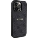 Guess nakładka do iPhone 15 Pro 6,1" GUHMP15LG4GFRK czarna HC MAGSAFE PU 4G RING CLASSIC LOGO CG Mobile SAS