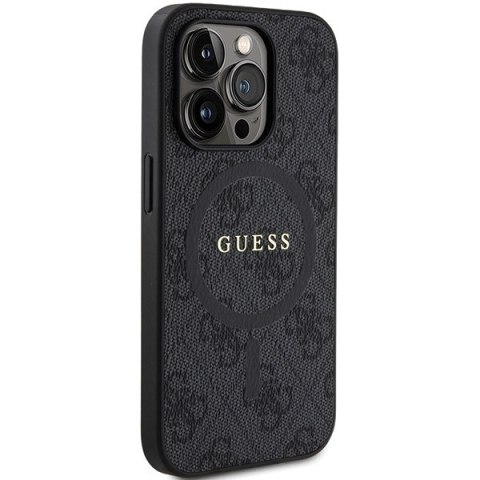 Guess nakładka do iPhone 15 Pro 6,1" GUHMP15LG4GFRK czarna HC MAGSAFE PU 4G RING CLASSIC LOGO CG Mobile SAS Guess nakładka do iPhone 15 Pro 6,1" GUHMP15LG4GFRK czarna HC MAGSAFE PU 4G RING CLASSIC LOGO CG Mobile SAS