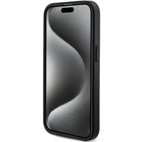 Guess nakładka do iPhone 15 Pro 6,1" GUHMP15LG4GFRK czarna HC MAGSAFE PU 4G RING CLASSIC LOGO CG Mobile SAS Guess nakładka do iPhone 15 Pro 6,1" GUHMP15LG4GFRK czarna HC MAGSAFE PU 4G RING CLASSIC LOGO CG Mobile SAS