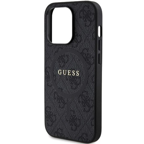 Guess nakładka do iPhone 15 Pro 6,1" GUHMP15LG4GFRK czarna HC MAGSAFE PU 4G RING CLASSIC LOGO CG Mobile SAS Guess nakładka do iPhone 15 Pro 6,1" GUHMP15LG4GFRK czarna HC MAGSAFE PU 4G RING CLASSIC LOGO CG Mobile SAS