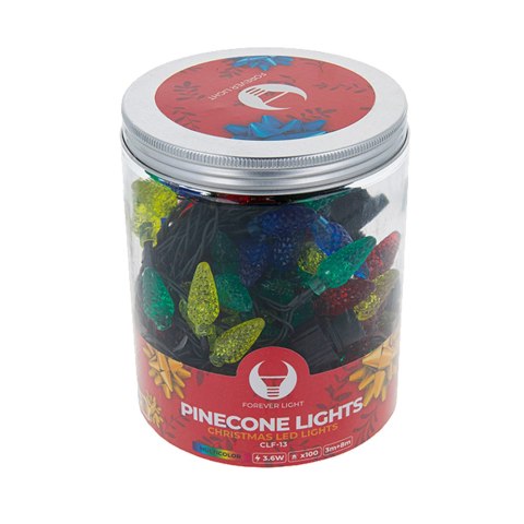 Łańcuch świetlny CLF-13 100LED 8m SZYSZKI multikolor Forever Light TelForceOne S.A. Łańcuch świetlny CLF-13 100LED 8m SZYSZKI multikolor Forever Light TelForceOne S.A.