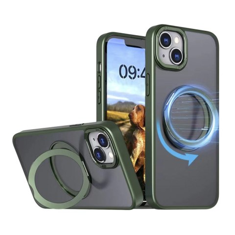 Nakładka Mag Ring Rotating do iPhone 16 Pro 6,3" zielona TelForceOne S.A. Nakładka Mag Ring Rotating do iPhone 16 Pro 6,3" zielona TelForceOne S.A.