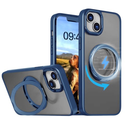 Nakładka Mag Ring Rotating do iPhone 16 Pro Max 6,9" granatowa TelForceOne S.A. Nakładka Mag Ring Rotating do iPhone 16 Pro Max 6,9" granatowa TelForceOne S.A.
