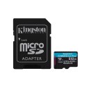 Kingston karta pamięci 512GB microSDXC Canvas Go Plus Gen4 200MB/s A2 U3 V30 + adapter Kingston Technology Deutschland GmbH