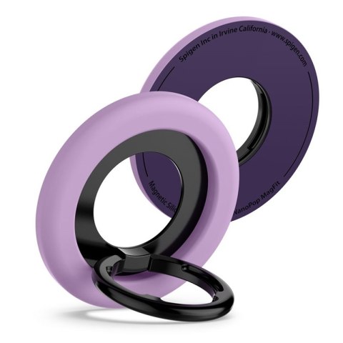Spigen Nano Pop MagSafe Phone Ring - Magnetyczny uchwyt na palec z funkcją podstawki (Grape Purple) Spigen Spigen Nano Pop MagSafe Phone Ring - Magnetyczny uchwyt na palec z funkcją podstawki (Grape Purple) Spigen