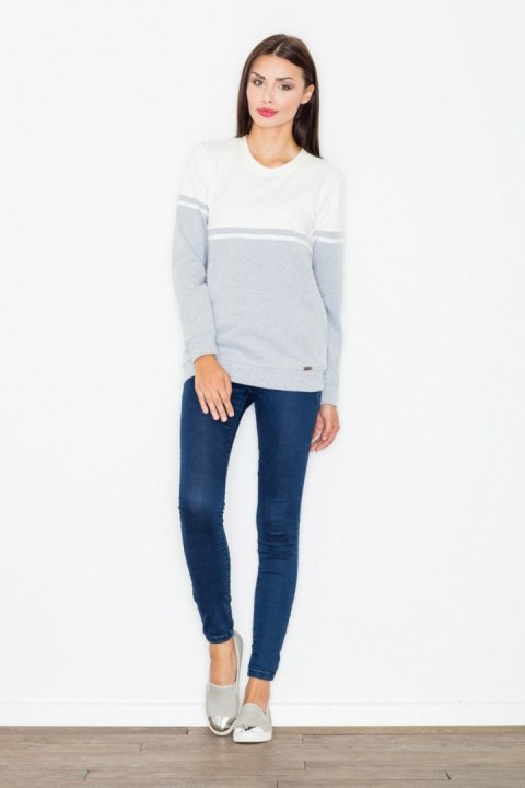 Bluza Damska Model M511 Grey/Ecru - Figl Bluza Damska Model M511 Grey/Ecru - Figl