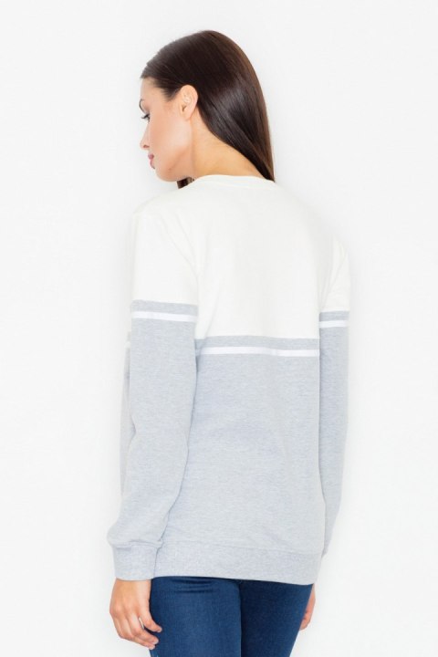Bluza Damska Model M511 Grey/Ecru - Figl Bluza Damska Model M511 Grey/Ecru - Figl