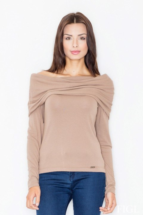 Bluzka Model M469 Beige - Figl Bluzka Model M469 Beige - Figl