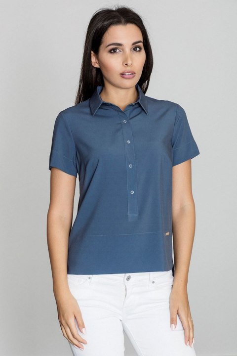 Bluzka Model M548 Navy - Figl Bluzka Model M548 Navy - Figl