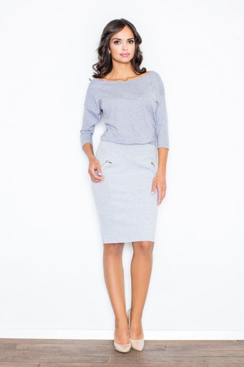 Sukienka Model 252 Grey - Figl Sukienka Model 252 Grey - Figl
