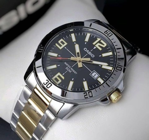 Casio ZEGAREK MĘSKI CASIO MTP-VD01SG-1B + BOX Casio ZEGAREK MĘSKI CASIO MTP-VD01SG-1B + BOX