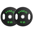 TOG10 2 x 10 KG TALERZ OLIMPIJSKI OGUMOWANY 2 x 10 KG HMS HMS