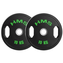 TOG10 2 x 10 KG TALERZ OLIMPIJSKI OGUMOWANY 2 x 10 KG HMS HMS