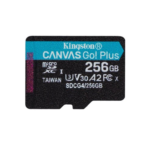 Kingston karta pamięci 256GB microSDXC Canvas Go Plus Gen4 200MB/s A2 U3 V30 Kingston Technology Deutschland GmbH Kingston karta pamięci 256GB microSDXC Canvas Go Plus Gen4 200MB/s A2 U3 V30 Kingston Technology Deutschland GmbH