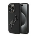 Karl Lagerfeld Silicone Karl Script - Etui iPhone 15 Pro (czarny) Karl Lagerfeld