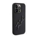 Karl Lagerfeld Silicone Karl Script - Etui iPhone 15 Pro (czarny) Karl Lagerfeld