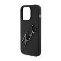 Karl Lagerfeld Silicone Karl Script - Etui iPhone 15 Pro (czarny) Karl Lagerfeld
