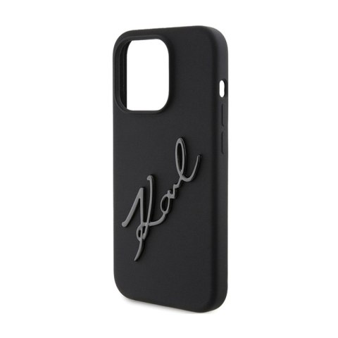 Karl Lagerfeld Silicone Karl Script - Etui iPhone 15 Pro (czarny) Karl Lagerfeld Karl Lagerfeld Silicone Karl Script - Etui iPhone 15 Pro (czarny) Karl Lagerfeld
