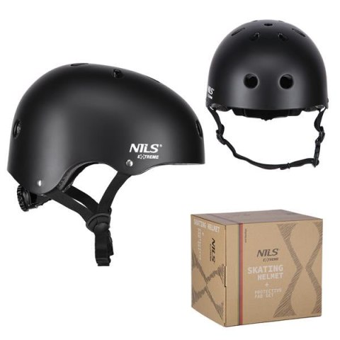 MR290+H230 KASK Z OCHRANIACZAMI ZESTAW CZARNY ROZM. S NILS EXTREME NILS EXTREME MR290+H230 KASK Z OCHRANIACZAMI ZESTAW CZARNY ROZM. S NILS EXTREME NILS EXTREME