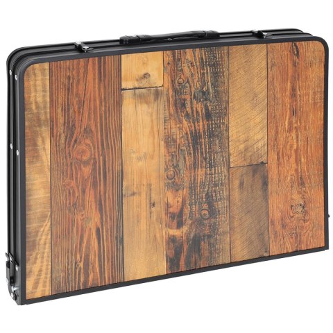 STOLIK TURYSTYCZNY SKŁADANY KEMPINGOWY 90X60X36-68CM SIATKA STALOWA DREWNO Enero Camp STOLIK TURYSTYCZNY SKŁADANY KEMPINGOWY 90X60X36-68CM SIATKA STALOWA DREWNO Enero Camp