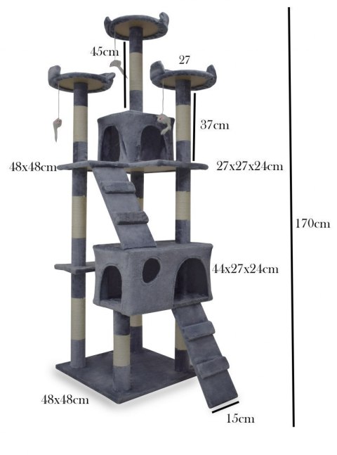 Drapak legowisko domek drzewko dla kota 170 E-hurtownia Drapak legowisko domek drzewko dla kota 170 E-hurtownia
