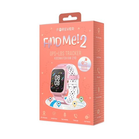 Forever Smartwatch GPS Kids Find Me 2 KW-210 różowy TelForceOne S.A. Forever Smartwatch GPS Kids Find Me 2 KW-210 różowy TelForceOne S.A.