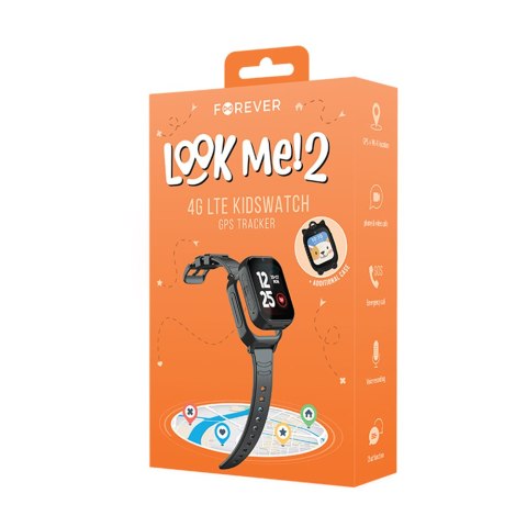 Forever Smartwatch GPS WiFi 4G Kids Look Me KW-510 czarny TelForceOne S.A. Forever Smartwatch GPS WiFi 4G Kids Look Me KW-510 czarny TelForceOne S.A.