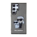 Karl Lagerfeld IML Glitter Karl & Choupette - Etui Samsung Galaxy S24 Ultra (czarny) Karl Lagerfeld