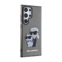 Karl Lagerfeld IML Glitter Karl & Choupette - Etui Samsung Galaxy S24 Ultra (czarny) Karl Lagerfeld