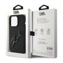 Karl Lagerfeld Silicone Karl Script - Etui iPhone 15 Pro (czarny) Karl Lagerfeld
