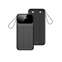 Maxlife power bank z wbudowanymi kablami MXPB-06 PD QC 22,5W 10000 mAh czarny TelForceOne S.A.