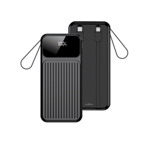 Maxlife power bank z wbudowanymi kablami MXPB-06 PD QC 22,5W 10000 mAh czarny TelForceOne S.A. Maxlife power bank z wbudowanymi kablami MXPB-06 PD QC 22,5W 10000 mAh czarny TelForceOne S.A.