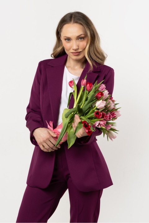 Marynarka Model A714 Plum - awama Marynarka Model A714 Plum - awama