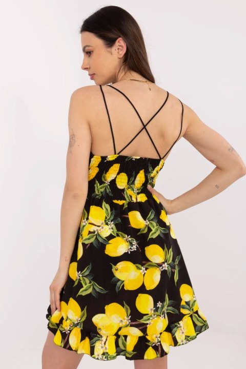 Sukienka Model MI-SK-22099.76 Black/Yellow - Italy Moda Sukienka Model MI-SK-22099.76 Black/Yellow - Italy Moda