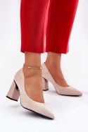 Czółenka Model Vinceza 62223 Beige - Step in style