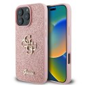 Guess nakładka Fixed Glitter Big 4G do iPhone 16 Pro 6,3" GUHCP16LHG4SGP różowa CG Mobile SAS