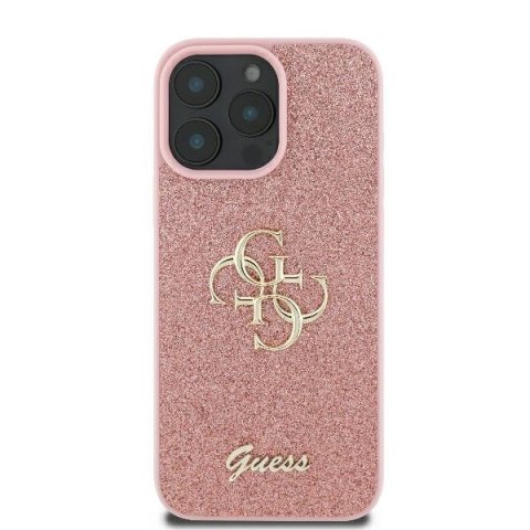 Guess nakładka Fixed Glitter Big 4G do iPhone 16 Pro 6,3" GUHCP16LHG4SGP różowa CG Mobile SAS Guess nakładka Fixed Glitter Big 4G do iPhone 16 Pro 6,3" GUHCP16LHG4SGP różowa CG Mobile SAS