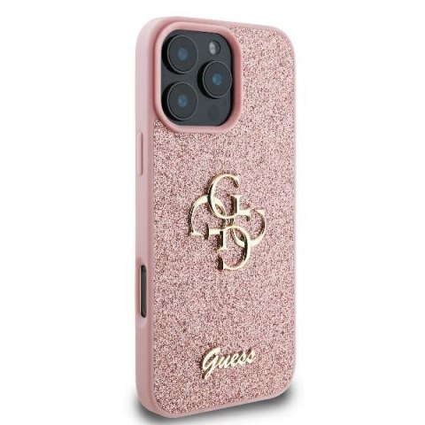 Guess nakładka Fixed Glitter Big 4G do iPhone 16 Pro 6,3" GUHCP16LHG4SGP różowa CG Mobile SAS Guess nakładka Fixed Glitter Big 4G do iPhone 16 Pro 6,3" GUHCP16LHG4SGP różowa CG Mobile SAS