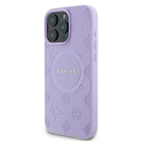 Guess nakładka Saffiano Peony Classic Logo do iPhone 16 Pro Max 6,9" GUHMP16XPSAPSMEU purpurowa MagSafe CG Mobile SAS Guess nakładka Saffiano Peony Classic Logo do iPhone 16 Pro Max 6,9" GUHMP16XPSAPSMEU purpurowa MagSafe CG Mobile SAS