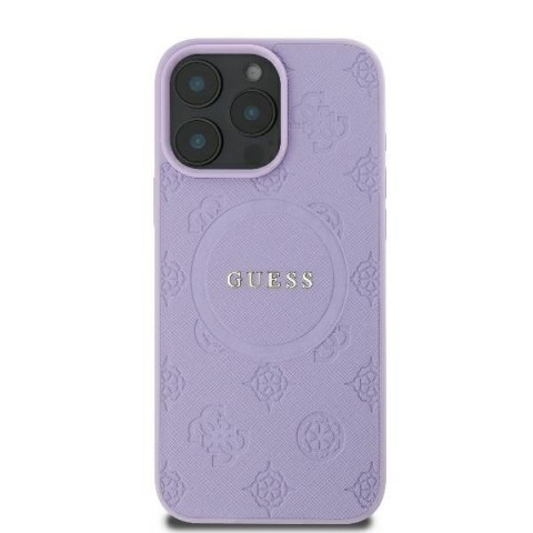 Guess nakładka Saffiano Peony Classic Logo do iPhone 16 Pro Max 6,9" GUHMP16XPSAPSMEU purpurowa MagSafe CG Mobile SAS Guess nakładka Saffiano Peony Classic Logo do iPhone 16 Pro Max 6,9" GUHMP16XPSAPSMEU purpurowa MagSafe CG Mobile SAS