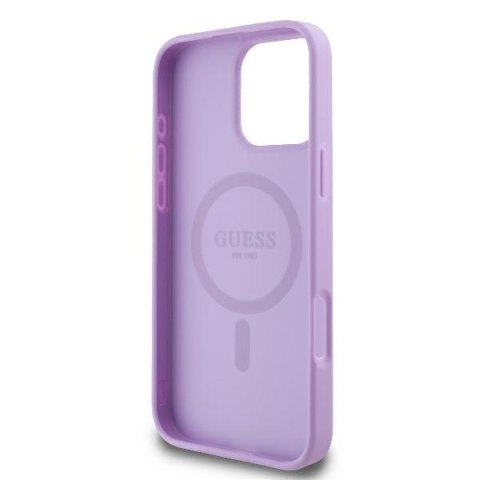 Guess nakładka Saffiano Peony Classic Logo do iPhone 16 Pro Max 6,9" GUHMP16XPSAPSMEU purpurowa MagSafe CG Mobile SAS Guess nakładka Saffiano Peony Classic Logo do iPhone 16 Pro Max 6,9" GUHMP16XPSAPSMEU purpurowa MagSafe CG Mobile SAS