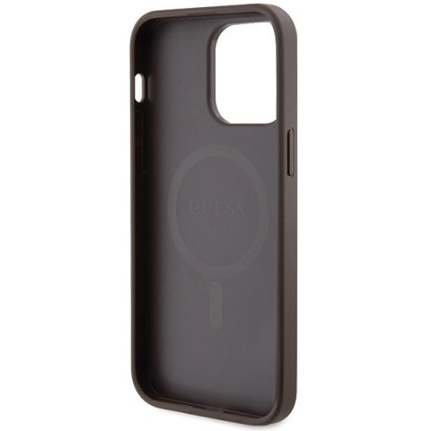 Guess nakładka do iPhone 13 Pro Max 6,7" GUHMP13XG4GFRW brązowa HC MAGSAFE PU 4G RING CLASSIC LOGO CG Mobile SAS Guess nakładka do iPhone 13 Pro Max 6,7" GUHMP13XG4GFRW brązowa HC MAGSAFE PU 4G RING CLASSIC LOGO CG Mobile SAS