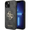Guess nakładka do iPhone 15 6,1" GUHCP15S4GMGGR szara HC PU Leather 4G Metal Logo CG Mobile SAS