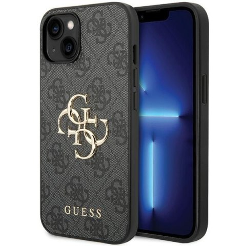 Guess nakładka do iPhone 15 6,1" GUHCP15S4GMGGR szara HC PU Leather 4G Metal Logo CG Mobile SAS Guess nakładka do iPhone 15 6,1" GUHCP15S4GMGGR szara HC PU Leather 4G Metal Logo CG Mobile SAS