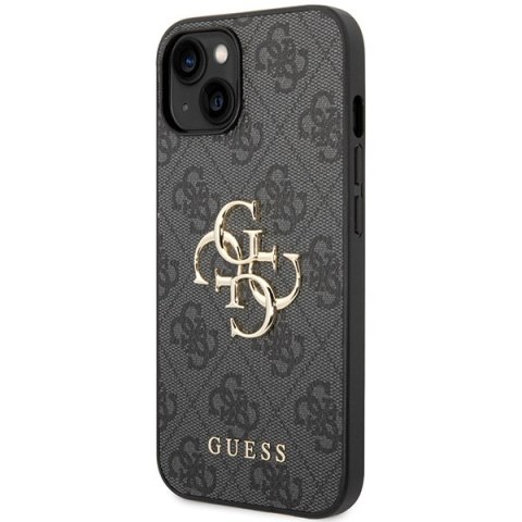 Guess nakładka do iPhone 15 6,1" GUHCP15S4GMGGR szara HC PU Leather 4G Metal Logo CG Mobile SAS Guess nakładka do iPhone 15 6,1" GUHCP15S4GMGGR szara HC PU Leather 4G Metal Logo CG Mobile SAS