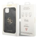 Guess nakładka do iPhone 15 6,1" GUHCP15S4GMGGR szara HC PU Leather 4G Metal Logo CG Mobile SAS